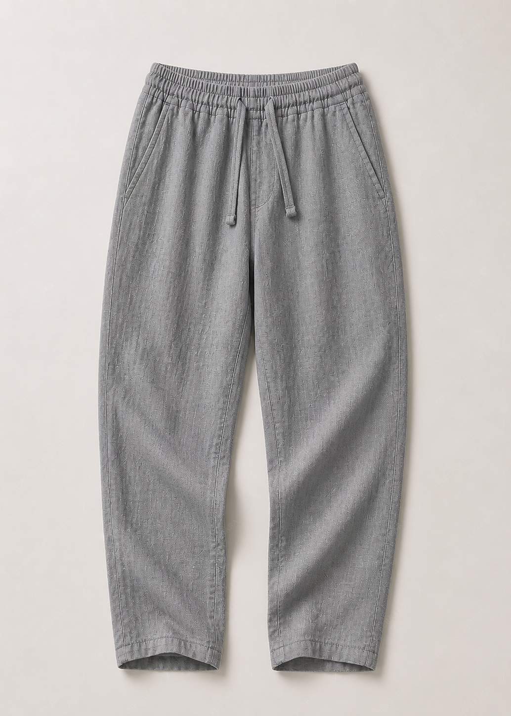 Pantalone Uomo in Lino 100% — Made in Italy Grigio