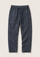 Pantalone Uomo in Lino 100% — Made in Italy Blue notte