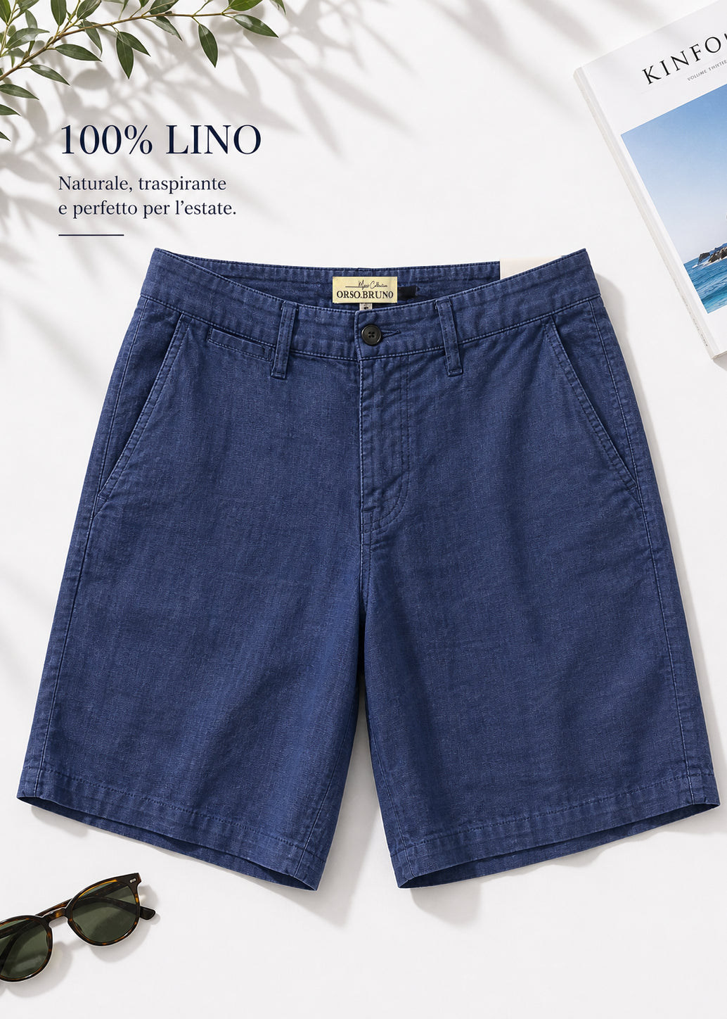 Lino 100% Blue