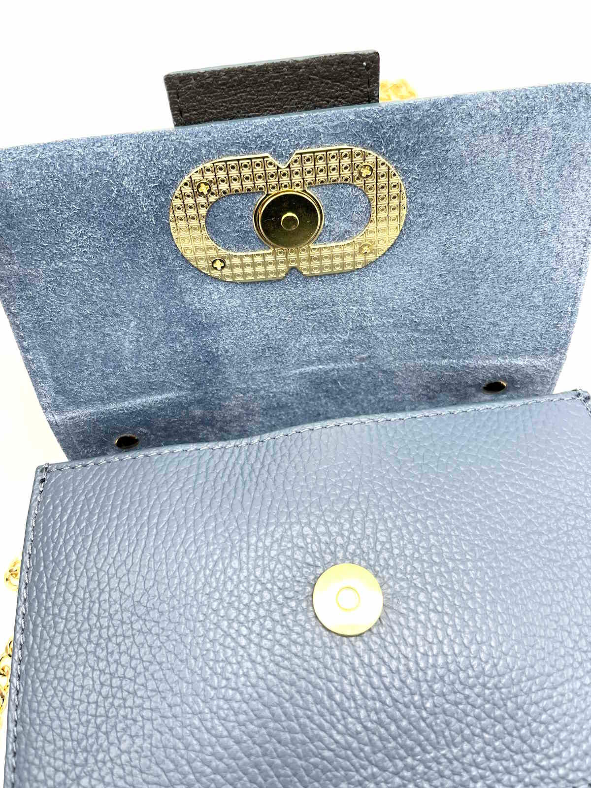 Mini Borsa a Tracolla in Vera Pelle Artigianale, Catena Removibile, Made in Italy – art. 112413
