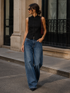 Gilet in Maglia Donna con Bottoni Decorativi – Smanicato Elegante