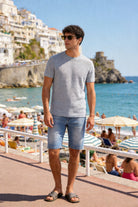 Bermuda Uomo Jeans Denim Slavato Elasticizzato Estivo 1631