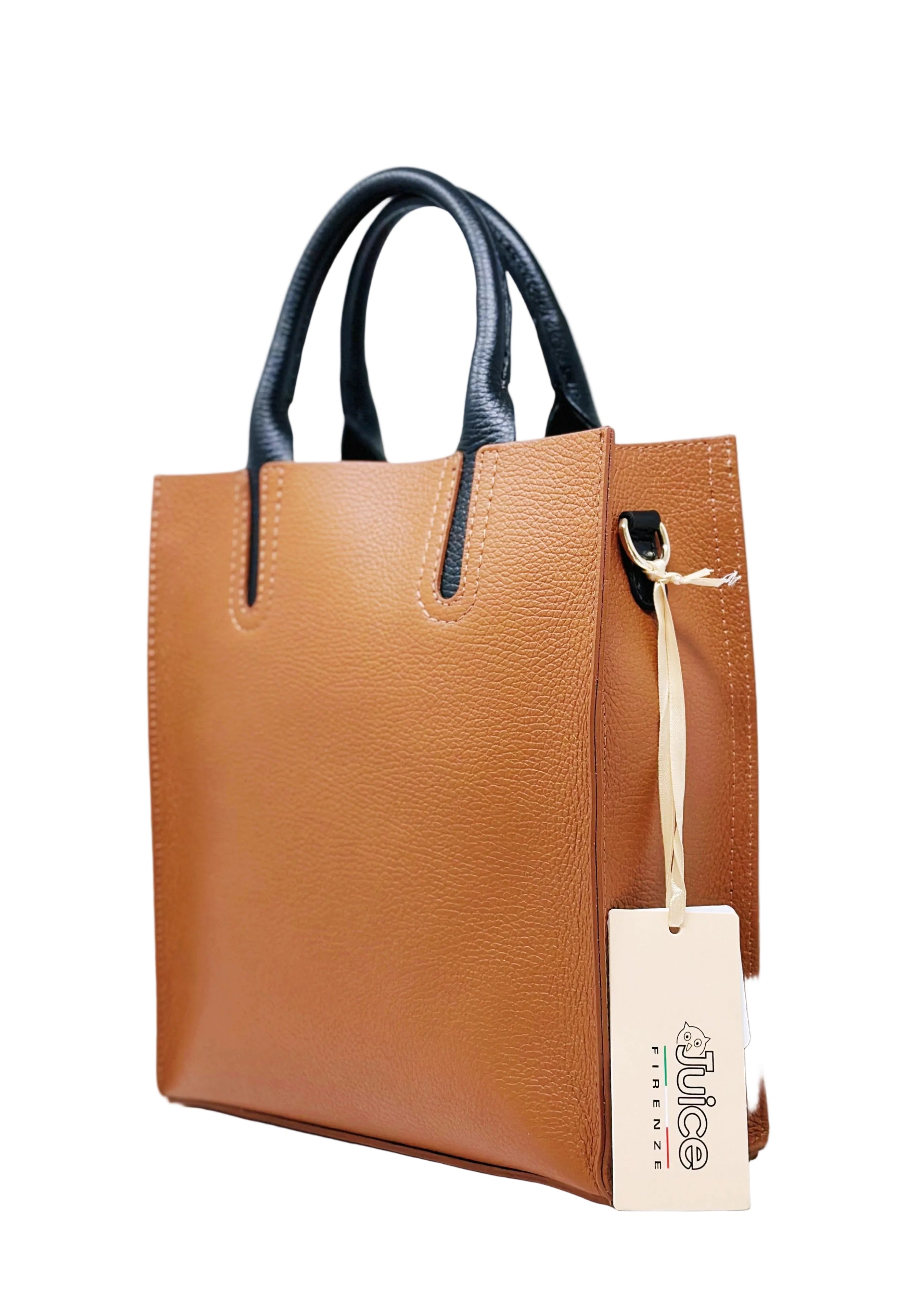 Borsa Tote Verticale in Vera Pelle 100%, Monospalla, Made in Italy – Juice