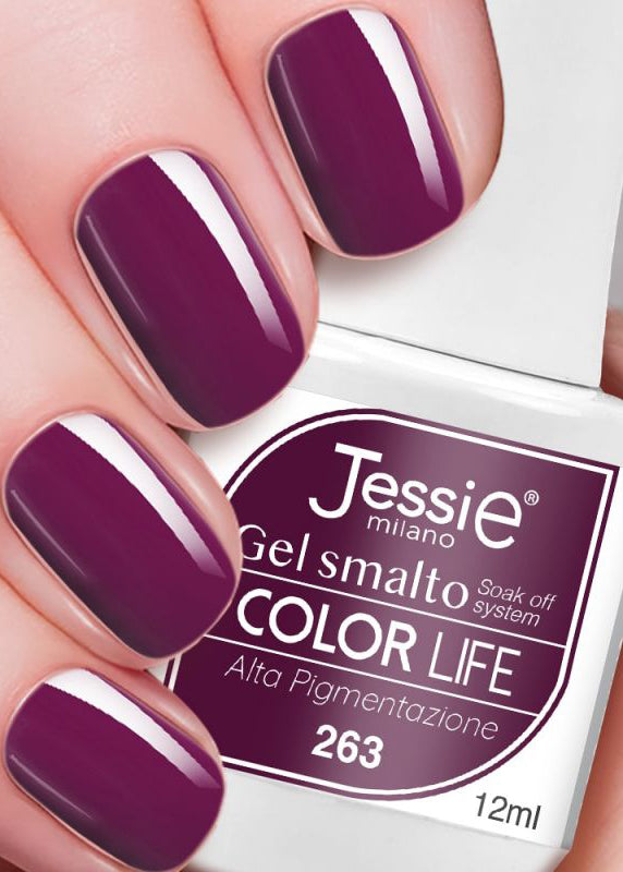 Gel smalto colore shine - Melanzana Scura Melanzana Scura