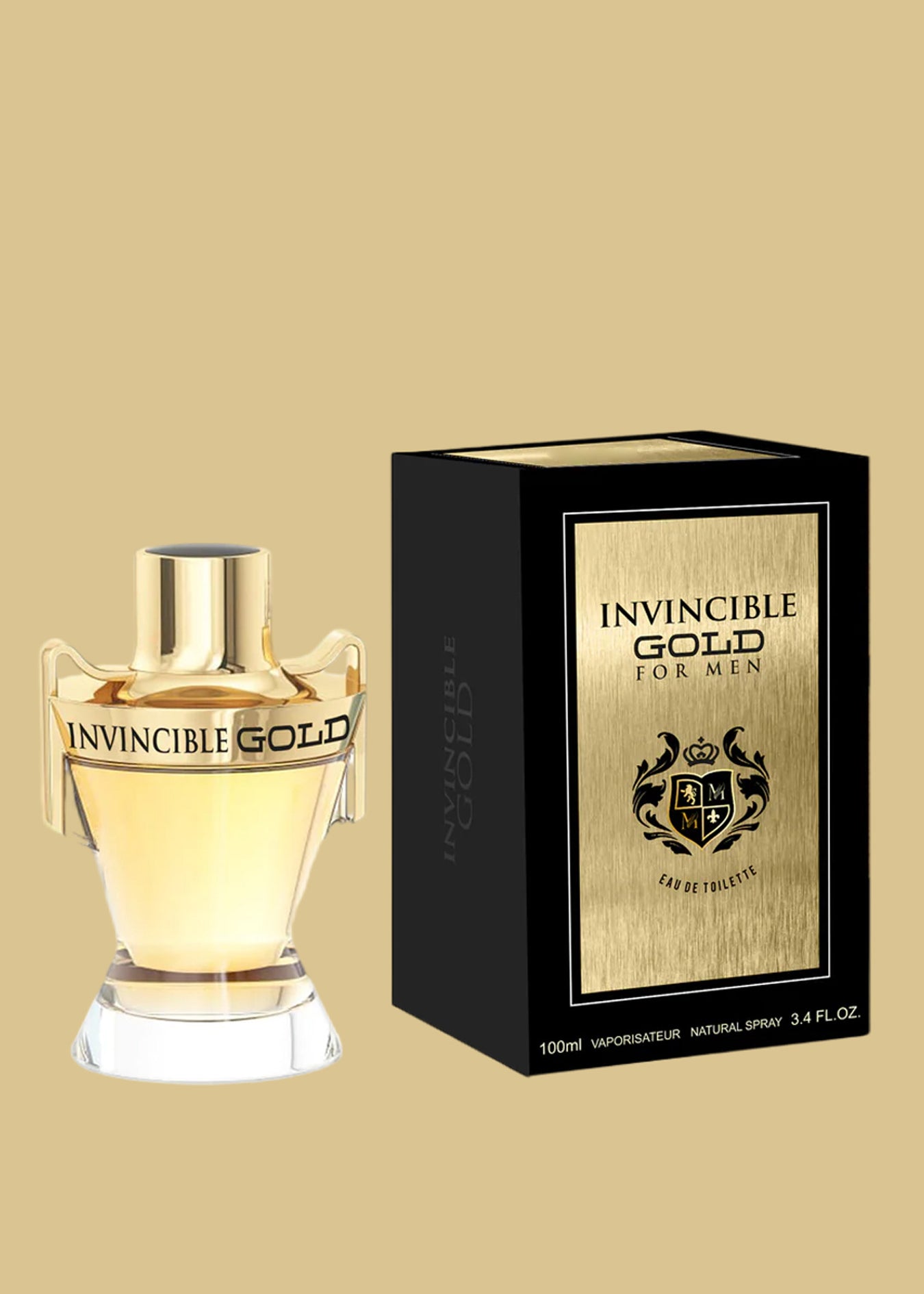 Invincible gold for men eau de toilette 100ml