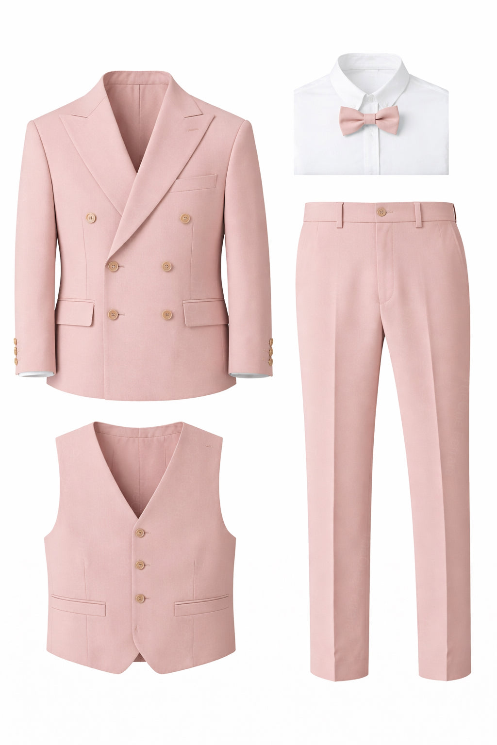 Completo Cerimonia Bambino in Stile Sartoriale – Abito Elegante Rosa 218