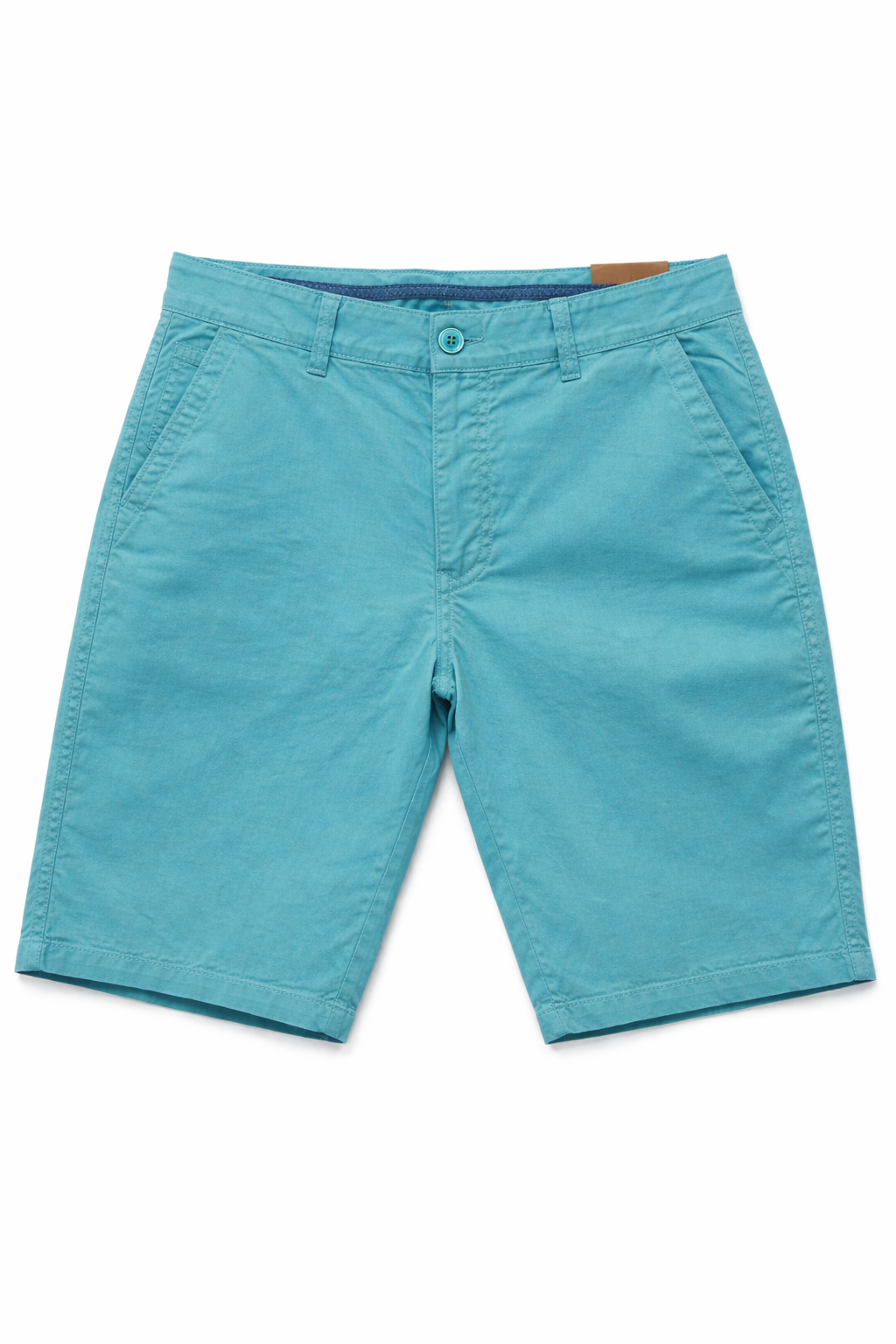 Bermuda Uomo Cotone Elasticizzato Slim Fit Turchese Estivi Casual - 7902 Turchese Chiaro