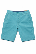 Bermuda Uomo Cotone Elasticizzato Slim Fit Turchese Estivi Casual - 7902 Turchese Chiaro