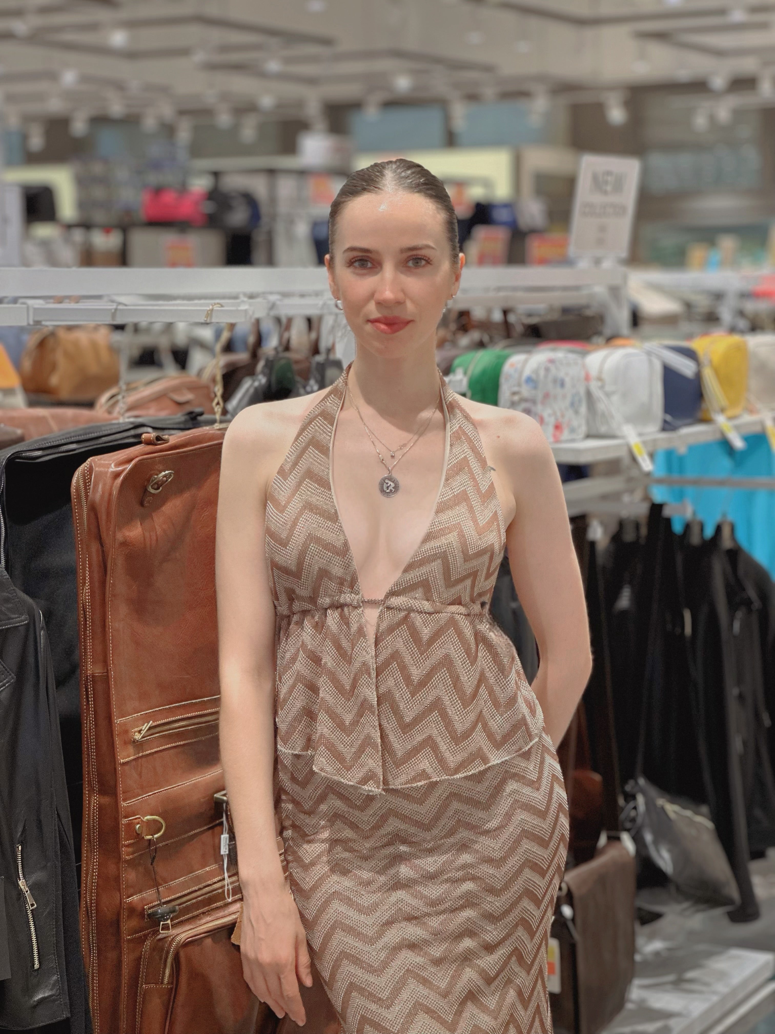 Top estivo da donna in maglia con scollo a V profondo e schiena scoperta – Stile boho chic 2025 Taglia unica-40-55kg