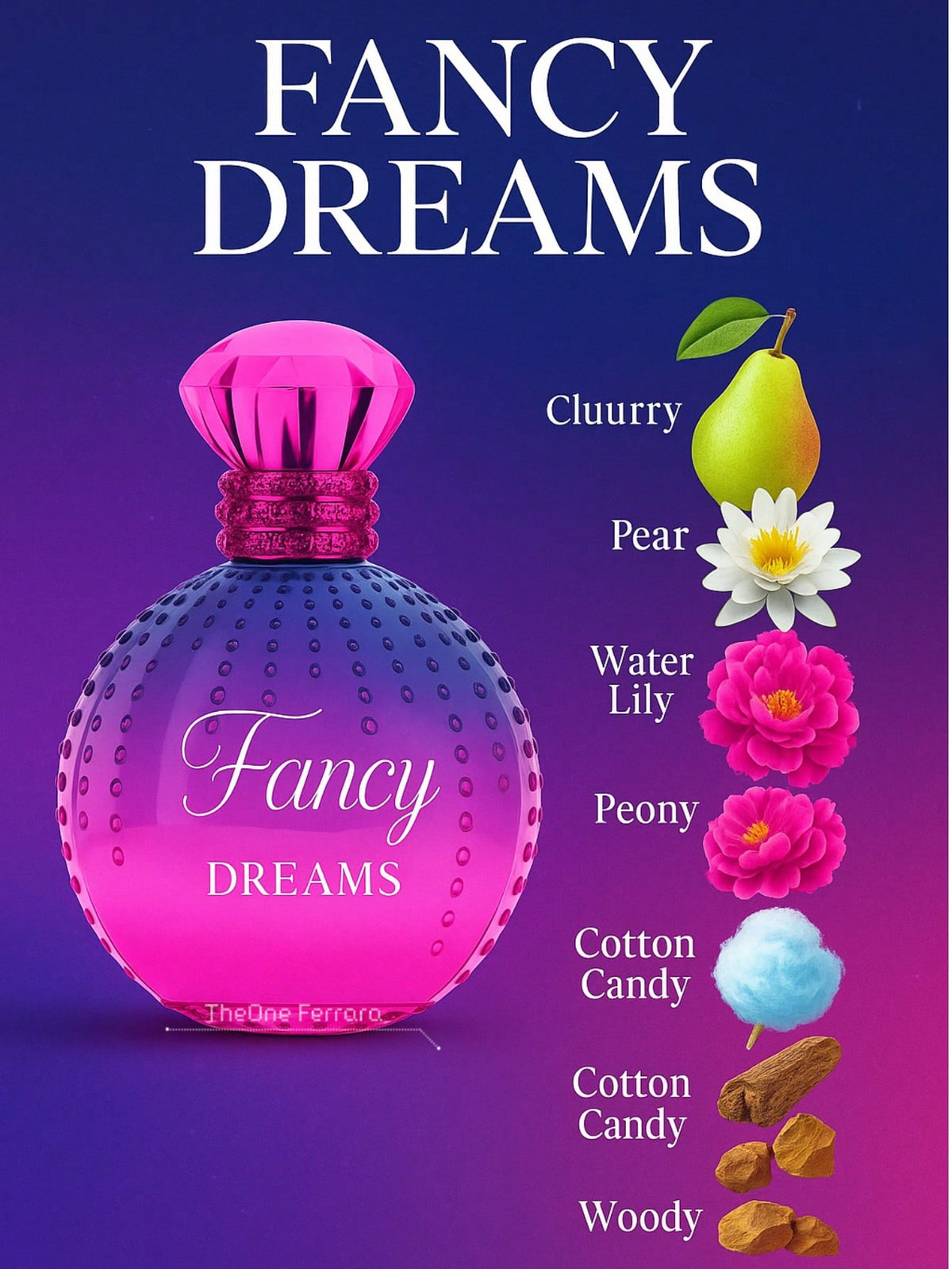 Fancy Dreams – Profumo da Donna 100ml | Fragranza Dolce Fruttata, Sensuale e Giocosa