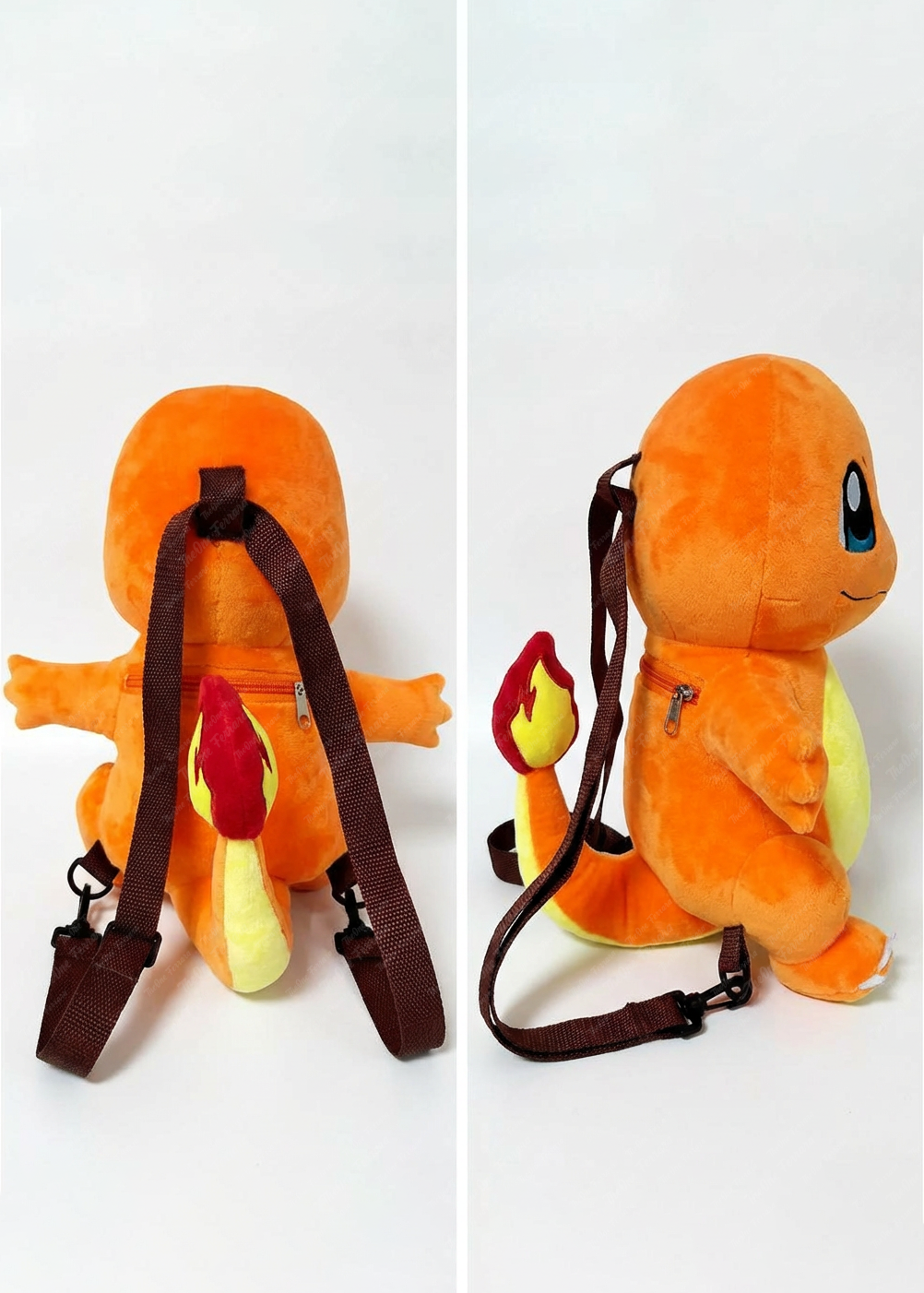 Zaino Peluche Charmander 32cm – Pokémon Morbidissimo per Bambini