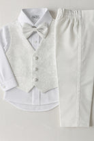 Frac neonato bianco è panna 3-36 mesi | Completo elegante cerimonia