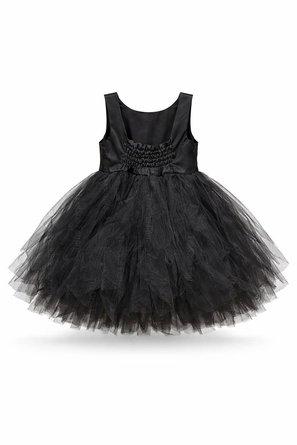 Abito Cerimonia Bambina Elegante in Tulle con Scollo Gioiello – 2-14 Anni – Rosa | Bianco | Bordeaux | Rosa Cipria – 2045