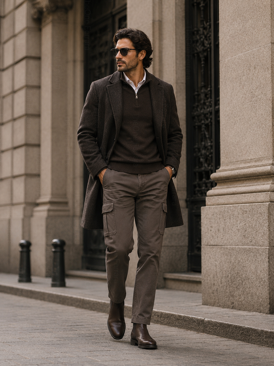 Pantaloni Cargo Uomo in Cotone Premium Regular Fit Autunno Inverno IT 46-60