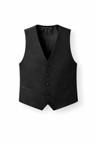 Smoking Uomo Nero 4 Pezzi (Giacca 1 Bottone + Gilet + Pantaloni + Papillon) – Slim Fit 300-1-TheOne Ferrara