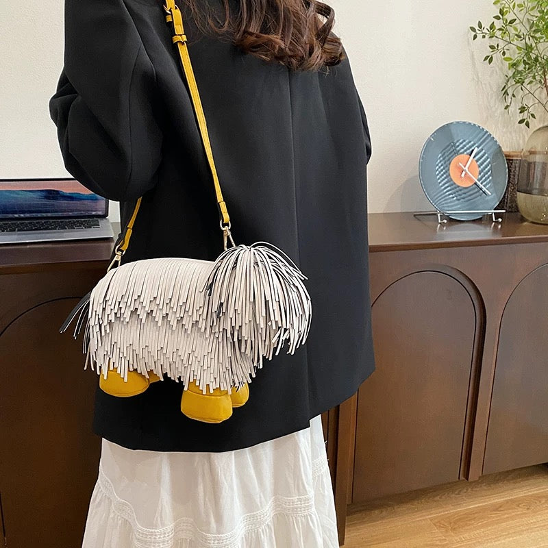 Borsa a forma di cagnolino｜Borsa a tracolla creativa e carina｜Accessorio alla moda per ragazze