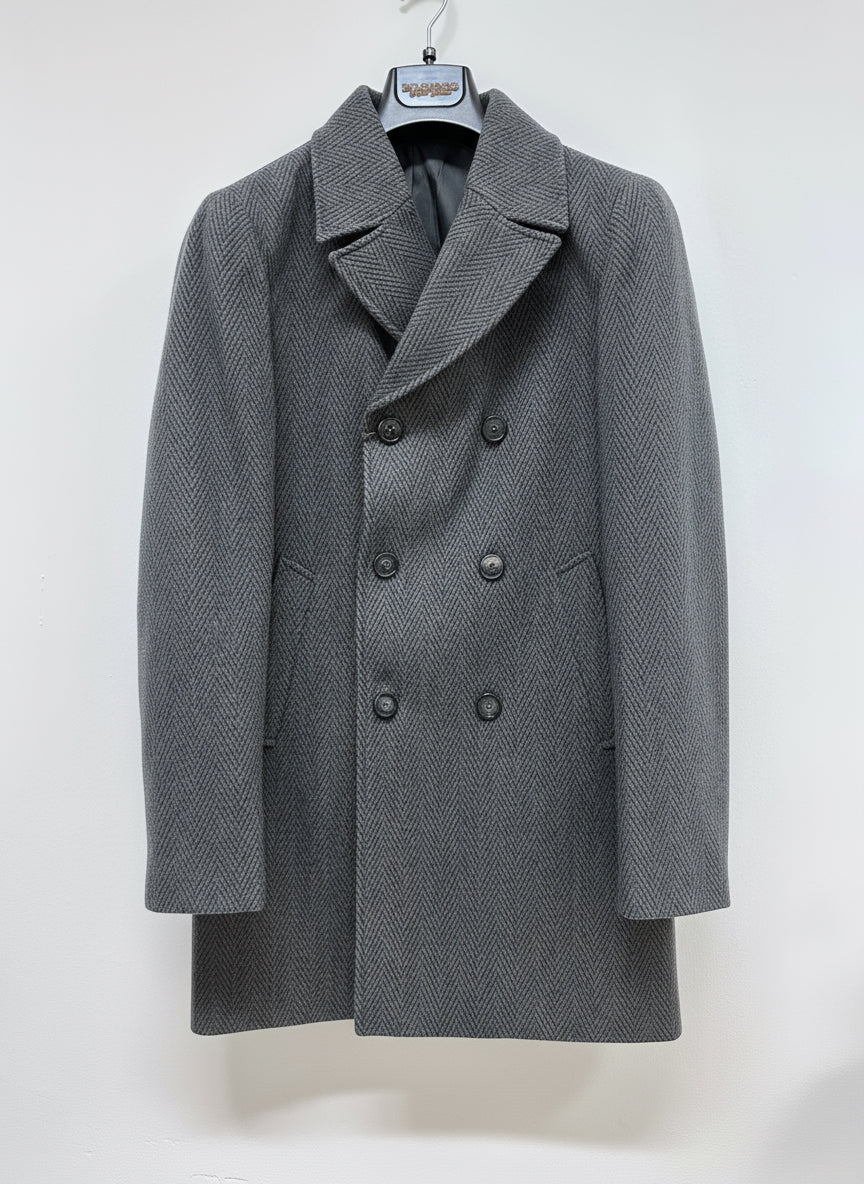Cappotto Doppiopetto Uomo in Stile Sartoriale – Eleganza Metropolitana Blue
