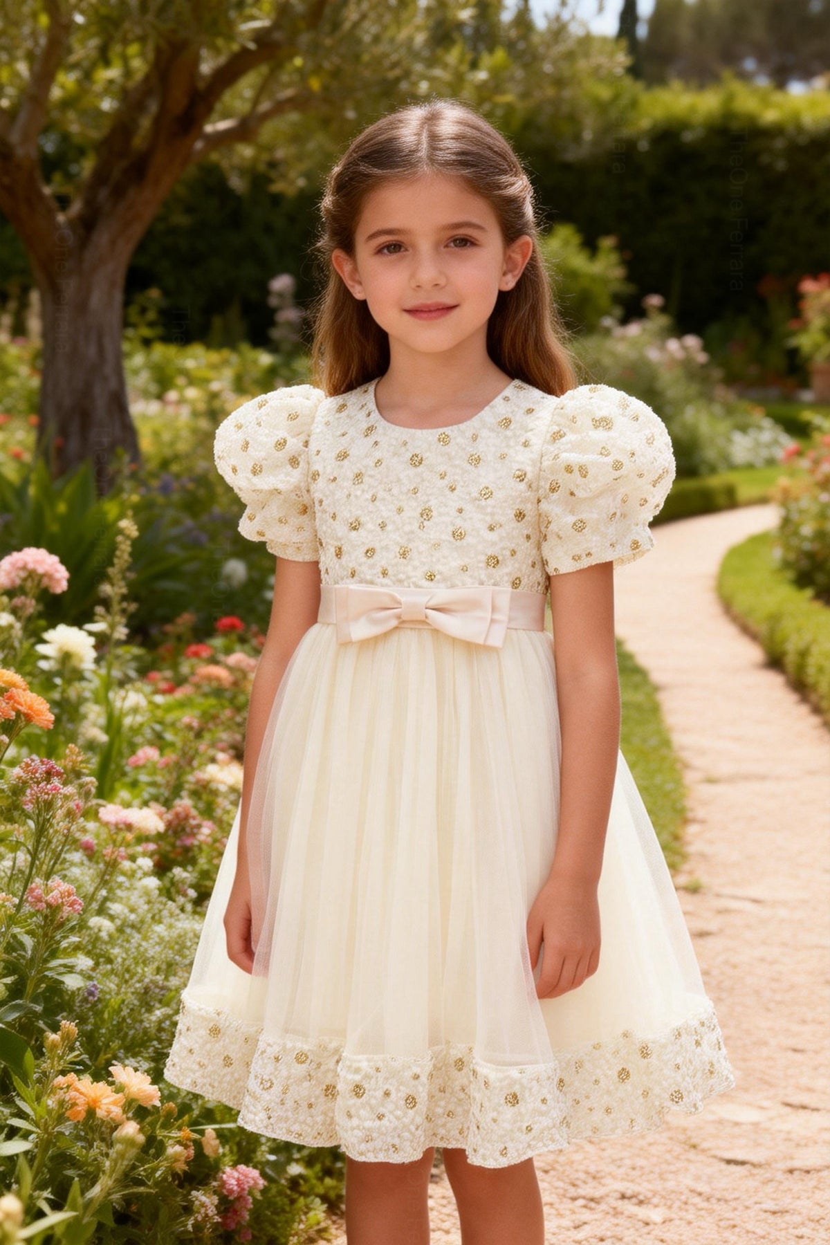 Abito da Cerimonia con Perle” – Eleganza e Raffinatezza per Ogni Principessa 2-12 anni 663