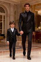 Completo elegante bambino nero 5 pezzi | 1-14anni A78-1