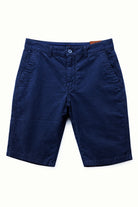 Bermuda Uomo Cotone Elasticizzato Slim Fit Turchese Estivi Casual - 7902 Blue notte