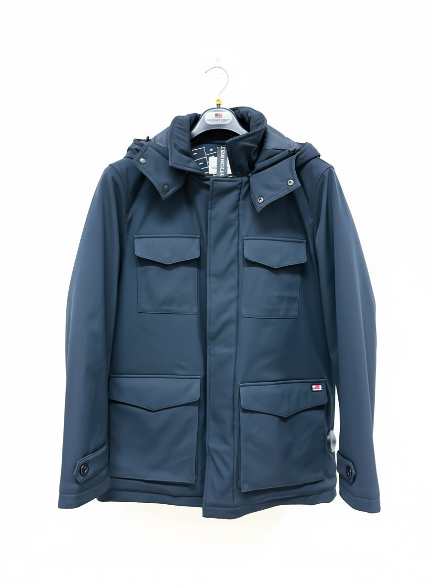 Parka Uomo Imbottito Invernale – Giacca Tecnica Impermeabile e Antivento cb/090
