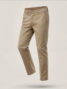 Pantaloni Chino Uomo in Cotone Elasticizzato Slim Fit 44-54 203 Cammello