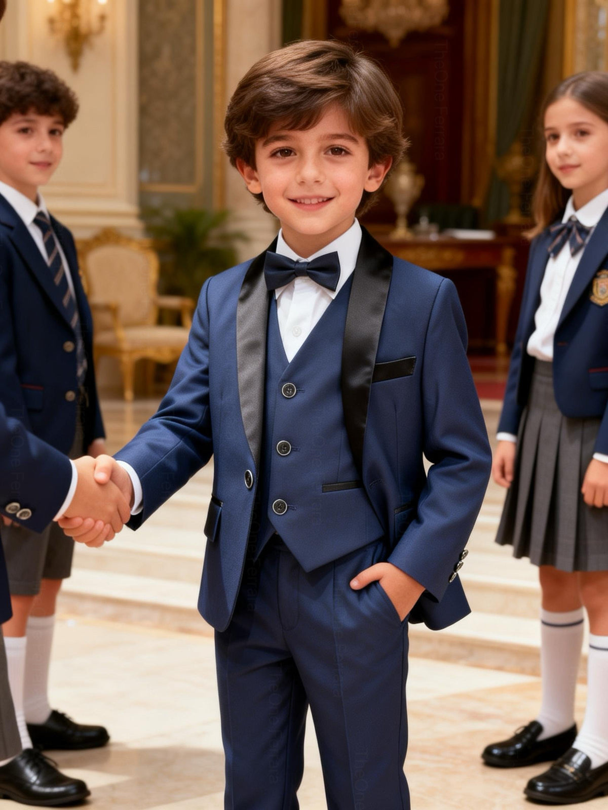 Elegante Completo Cerimonia 5 Pezzi per Bambini 1‑16 Anni – A17-TheOne Ferrara