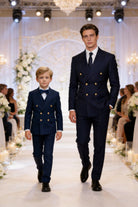 Abito da Cerimonia Bambino 1–16 Anni – Smoking Elegante Blu con Papillon-TheOne