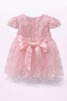 Abito Elegante da Cerimonia per Bimba, Tulle e Pizzo Ricamato, 3-36 Mesi, 2 Colori 7706