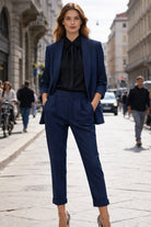 Tailleur Donna Elegante – Completo Donna Ufficio Stile Italiano S-3XL Blue notte Completo