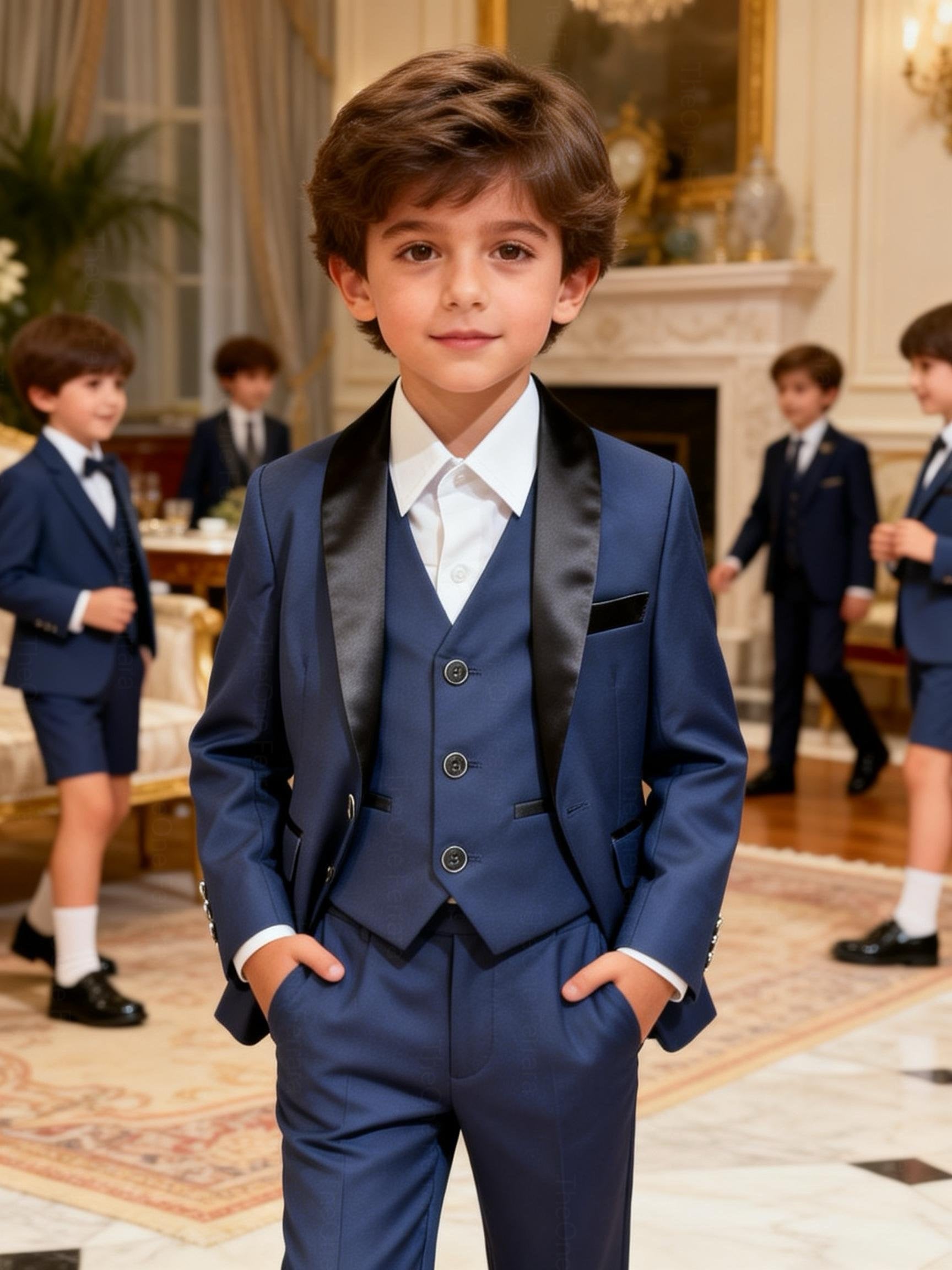 Elegante Completo Cerimonia 5 Pezzi per Bambini 1‑16 Anni – A17-TheOne Ferrara