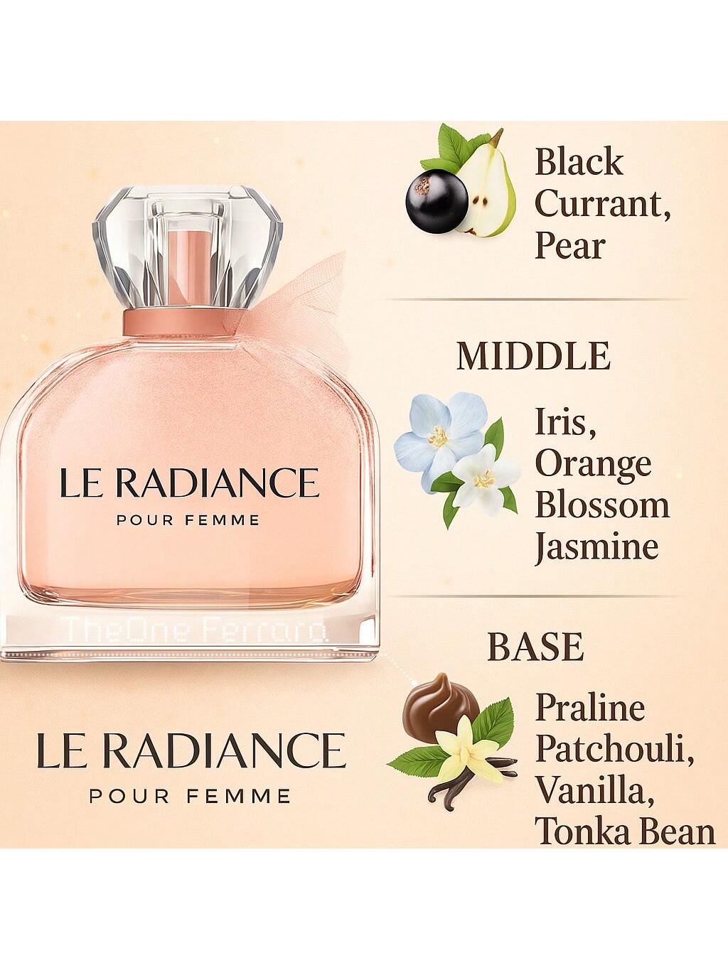 Profumo Eau de Parfum Floreale e Fruttato | Note Dolci di Vaniglia | 100ml