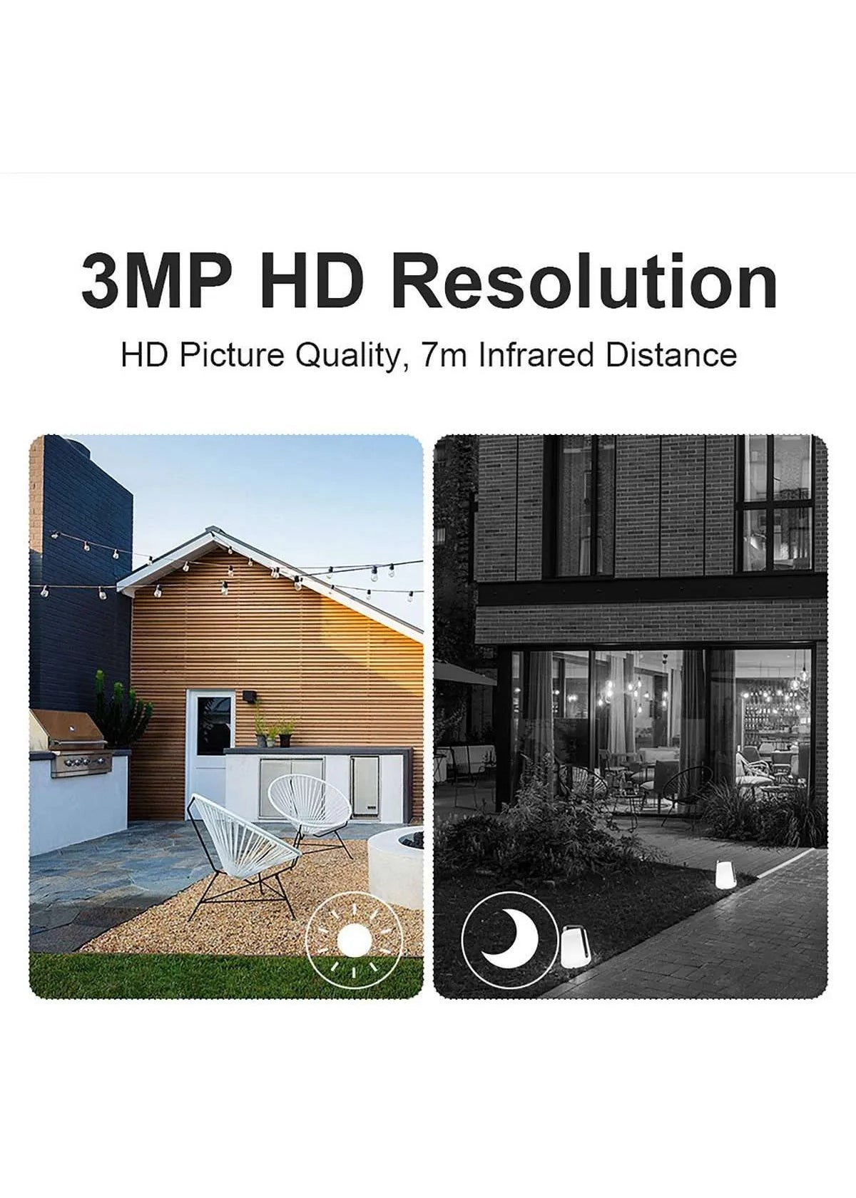Telecamera WiFi Esterno 3MP | Visione Notturna a Colori | Batteria 5200mAh | IP65 | WIBY SNAP 11