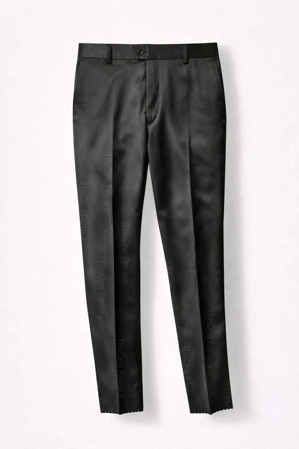 Abito da Sposo Uomo 4 Pezzi Nero 、Bianco Damascato – Giacca Collo Coreano + Gilet + Pantaloni Finitura Lucida (Effetto Raso) + Cravatta | Slim Fit Drop 6