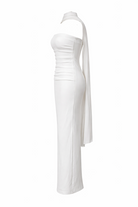 Abito Lungo Tubino con Sciarpa Integrata – Elegante Minimal Donna | TheOne Ferrara 517138