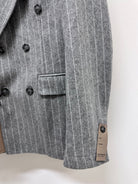 Di Lorenzo Sartoria Italiana | Giacca Doppiopetto LUNA NS | Gessato Azzurro | Tg. 48-58