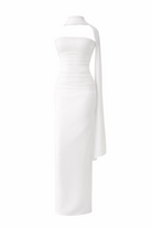 Abito Lungo Tubino con Sciarpa Integrata – Elegante Minimal Donna | TheOne Ferrara 517138