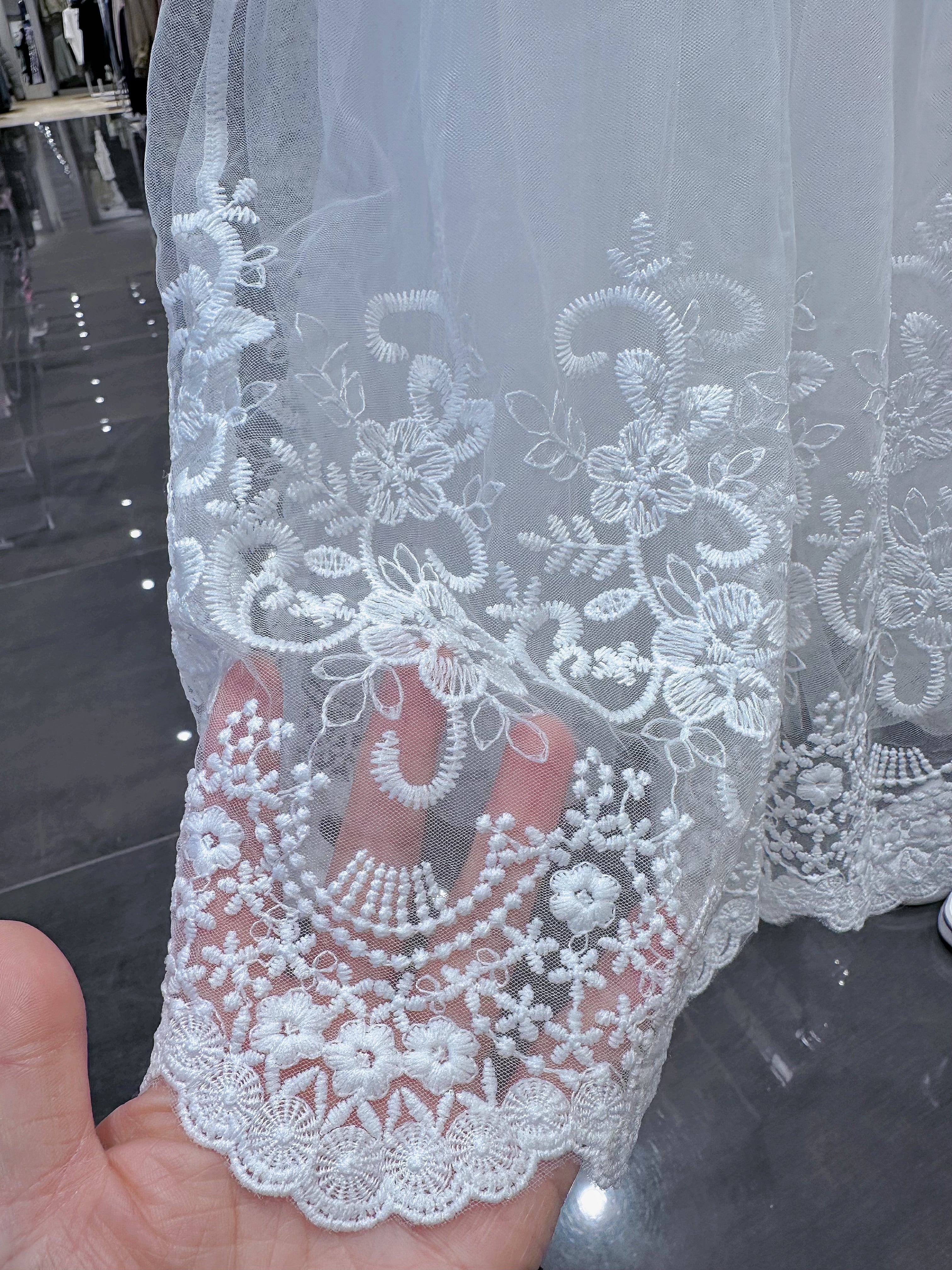 Abito da Damigella | Vestito Principessa in Pizzo Bianco | Elegante Abito da Cerimonia per Bambina 815