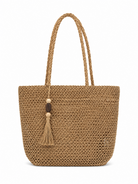 Borsa Tote Intrecciata Donna Estate 2026 | Shopper Mare Elegante Grande Capacità Marrone L 42 × A 37 × P 10 cm