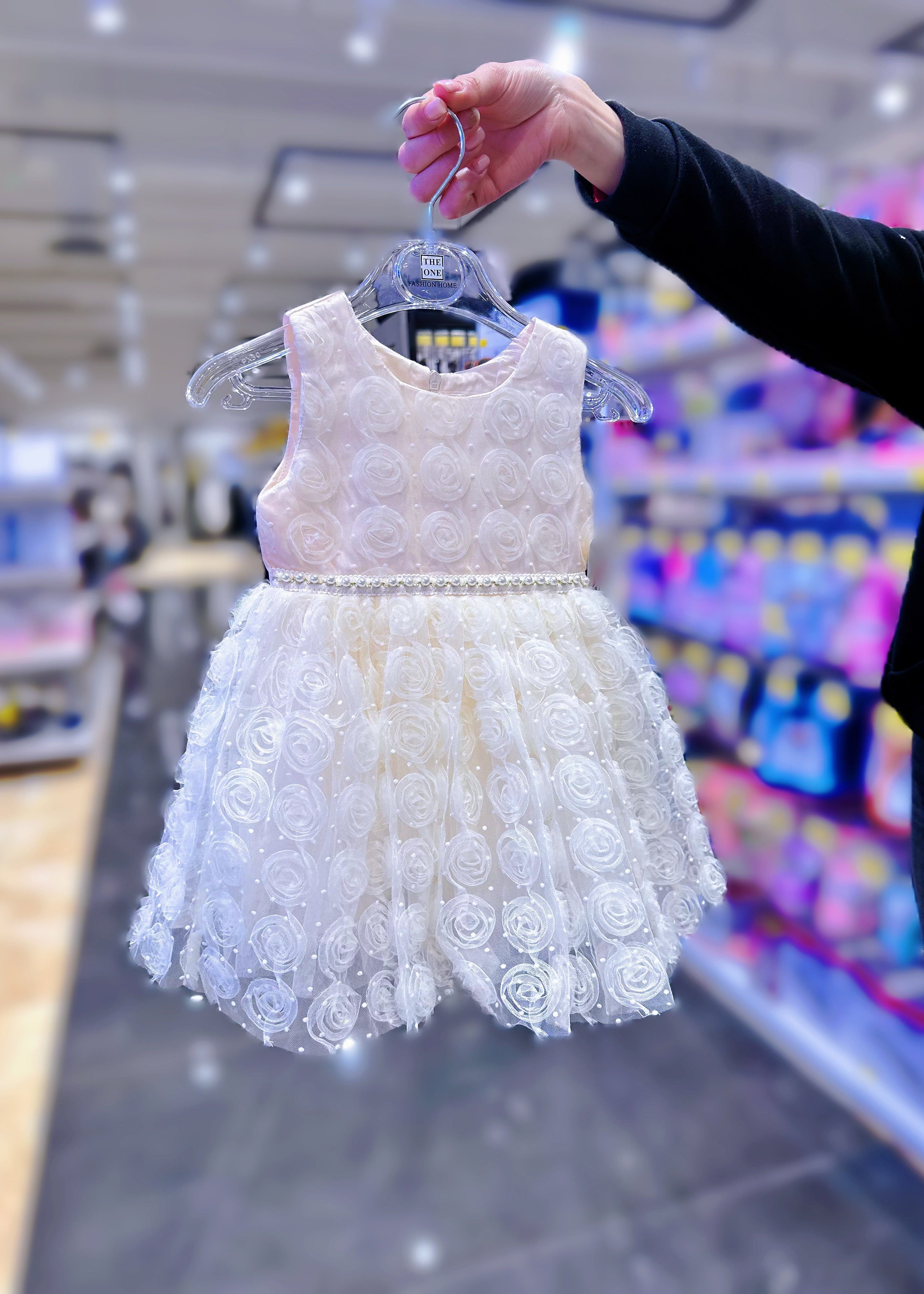 Abito da Principessa Champagne - Vestito Elegante per Neonata (6mesi - 12 anni） Champagne