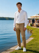 Pantaloni Chino Uomo in Cotone Elasticizzato Slim Fit 44-54 203