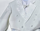 Frac neonato bianco è panna 3-36 mesi | Completo elegante cerimonia