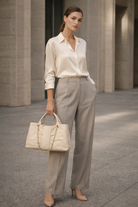 Borsa Donna Trapuntata Grande con Catena Oro – Shopper Elegante 41cm | Tote Spaziosa da Lavoro e Tempo Libero