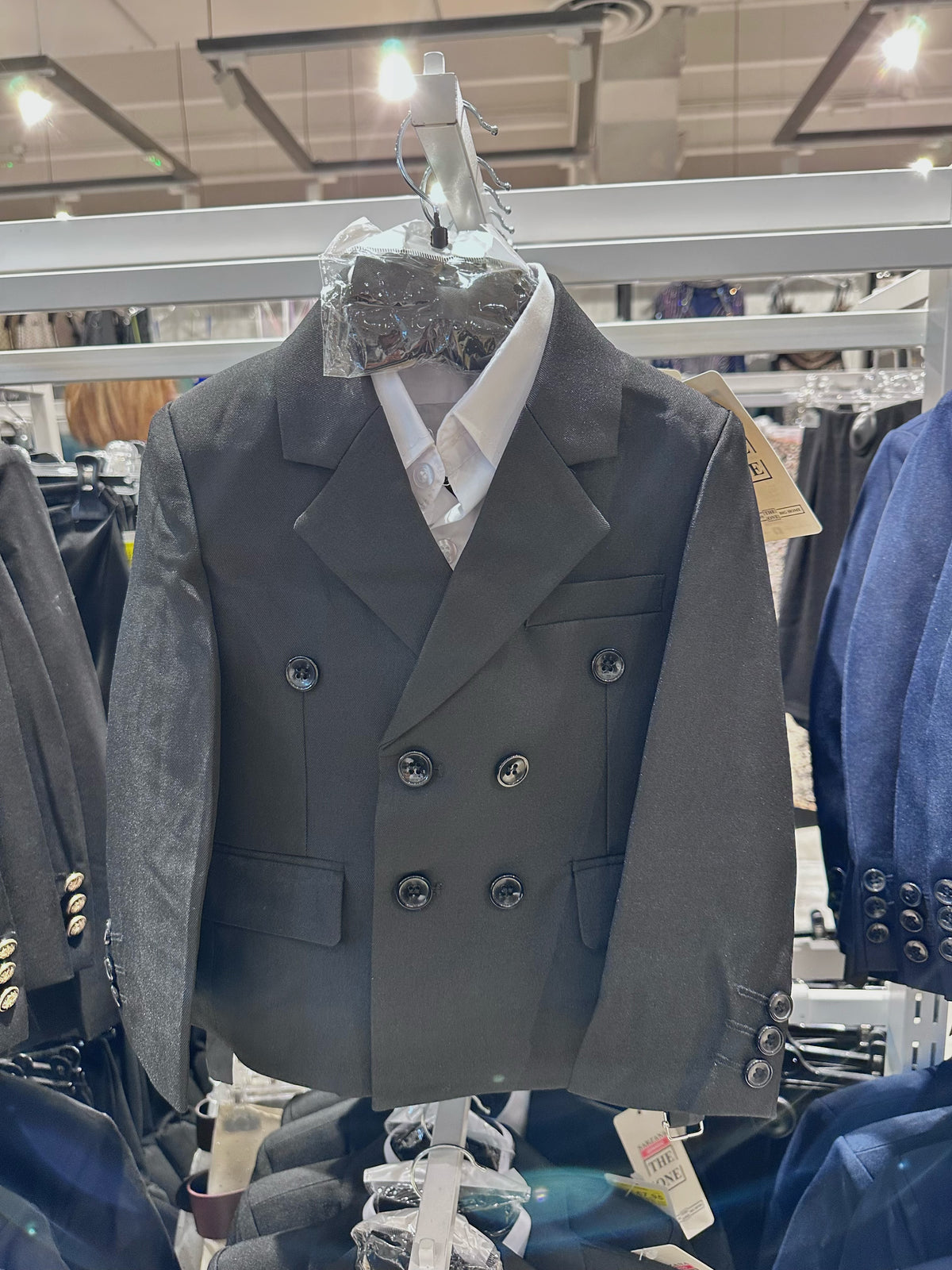 Completo Cerimonia Bambino in Stile Sartoriale – Abito Elegante Rosa 218 Nero Poliestere 80%, Cotone 20%