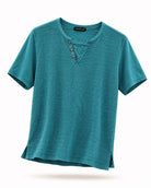 T-Shirt Uomo 100% Cotone Made in Italy | Casual Estiva Turchese