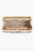 Borsa Elegante Donna Effetto Pitone con Catena Oro – Pochette Cerimonia 30cm Strutturata