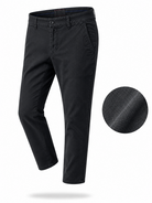 Pantaloni Chino Uomo Eleganti Casual Slim Fit 7116 Nero