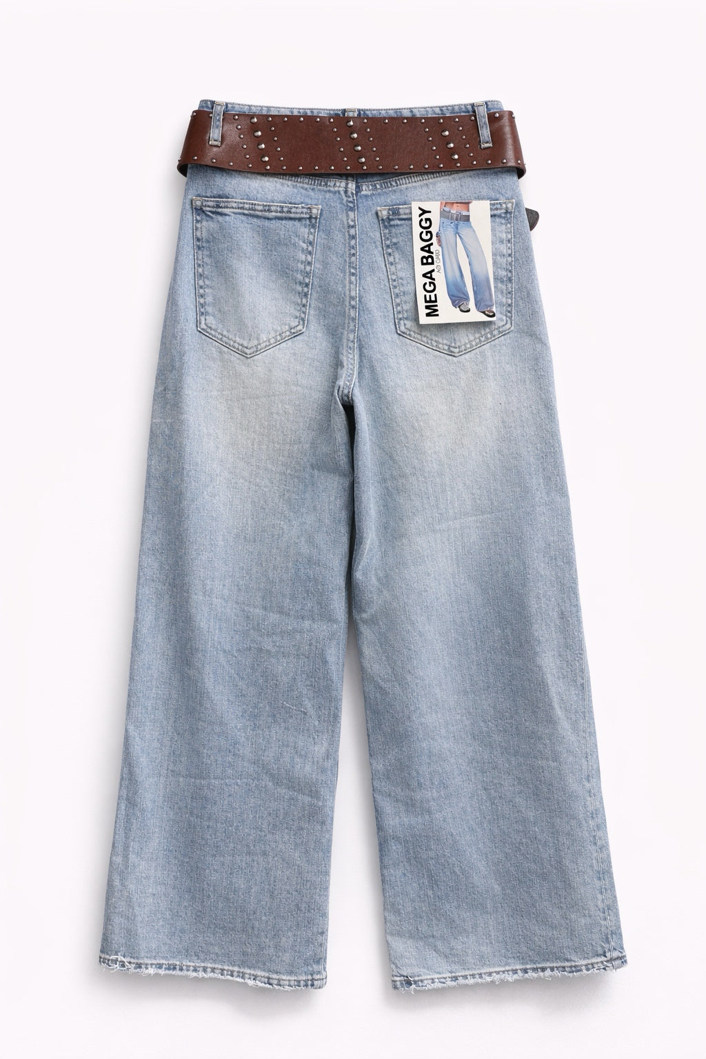 Jeans Donna Wide Leg con Cintura Inclusa – Denim Vita Alta 1747