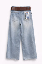 Jeans Donna Wide Leg con Cintura Inclusa – Denim Vita Alta 1747