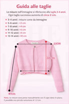 Cardigan Rosa Baby Bambina con Bottone Gioiello – Maglia Leggera Elegante 6-14 Anni Primavera Autunno 2026 -8003